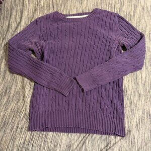 Purple knit sweater